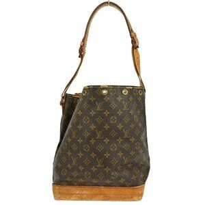 LOUIS VUITTON NOE DRAWSTRING SHOULDER BAG PURSE MONOGRAM M42224 YQ03625 BNN11